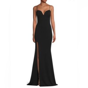 KATIE MAY
Sage Thigh Slit Gown